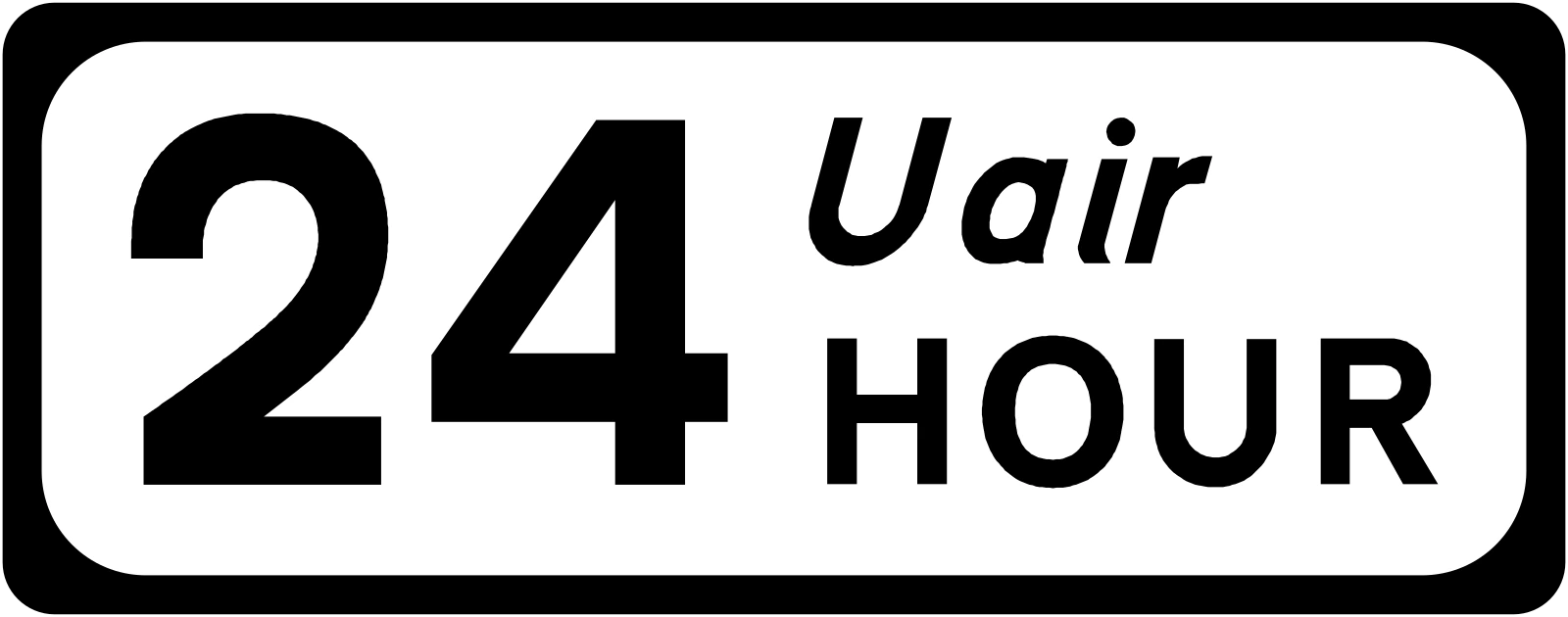 P-055 - 24-Stunden-Betrieb Verkehrsschild