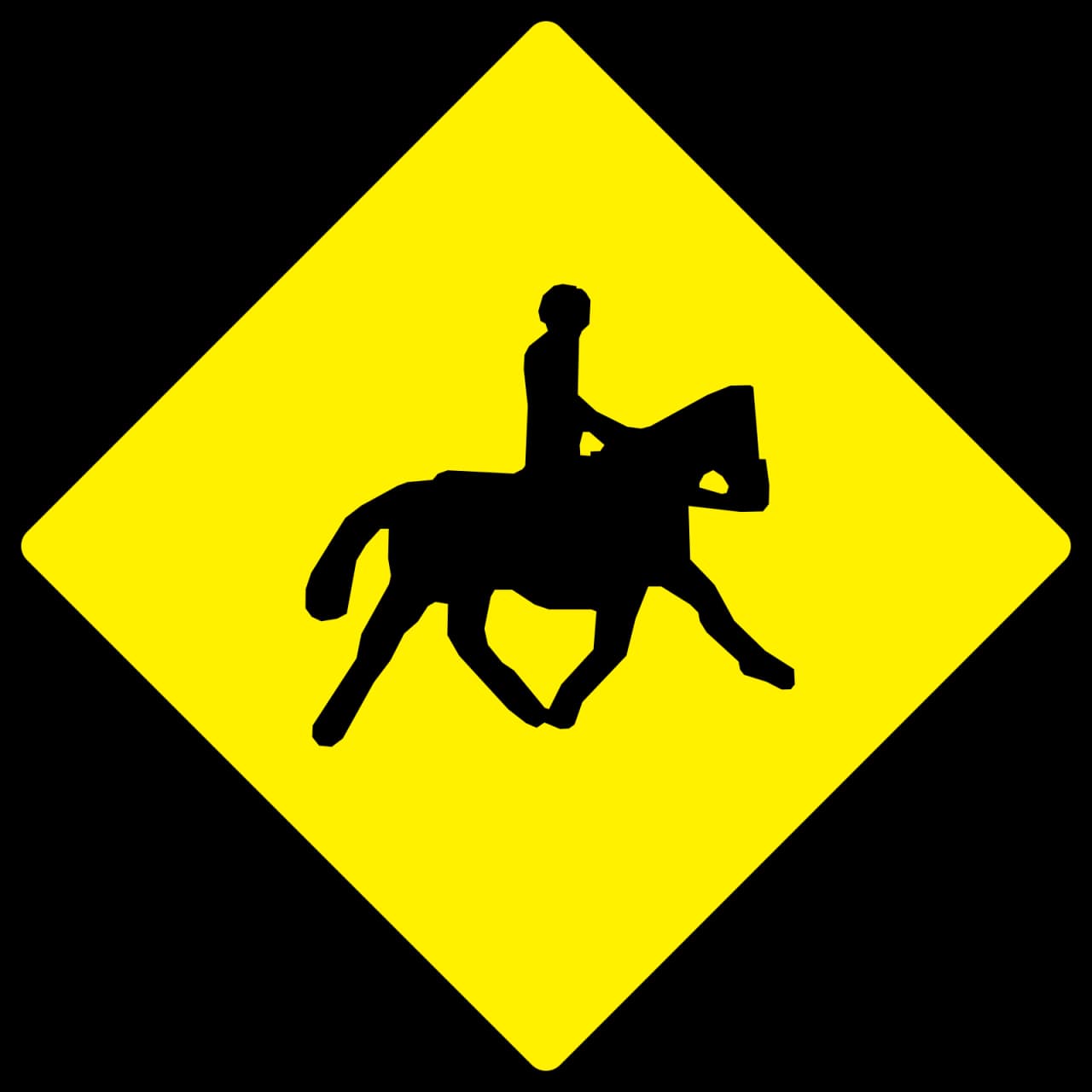 W-150 - Caballos Acompañados señal de tráfico
