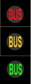 RTS-002 - 3 Aspect Bus Traffic Signal road sign