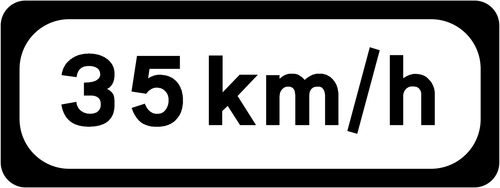 P-011 - Panneau routier Vitesse Indicative
