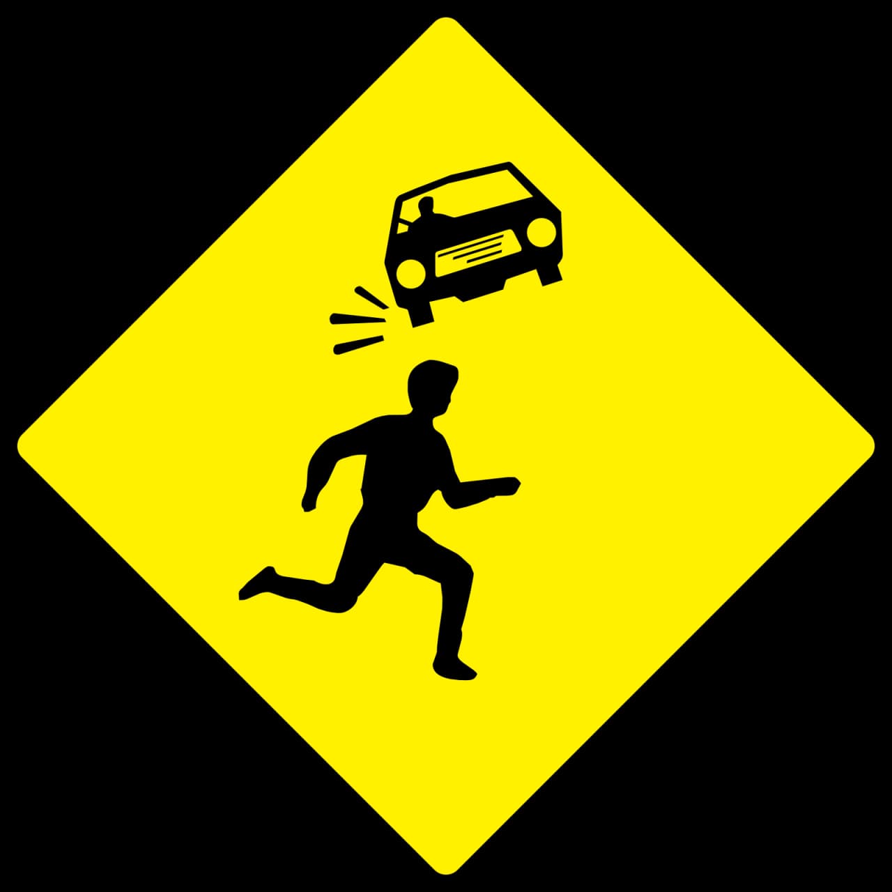 W-142 - Panneau routier Passage d'enfants