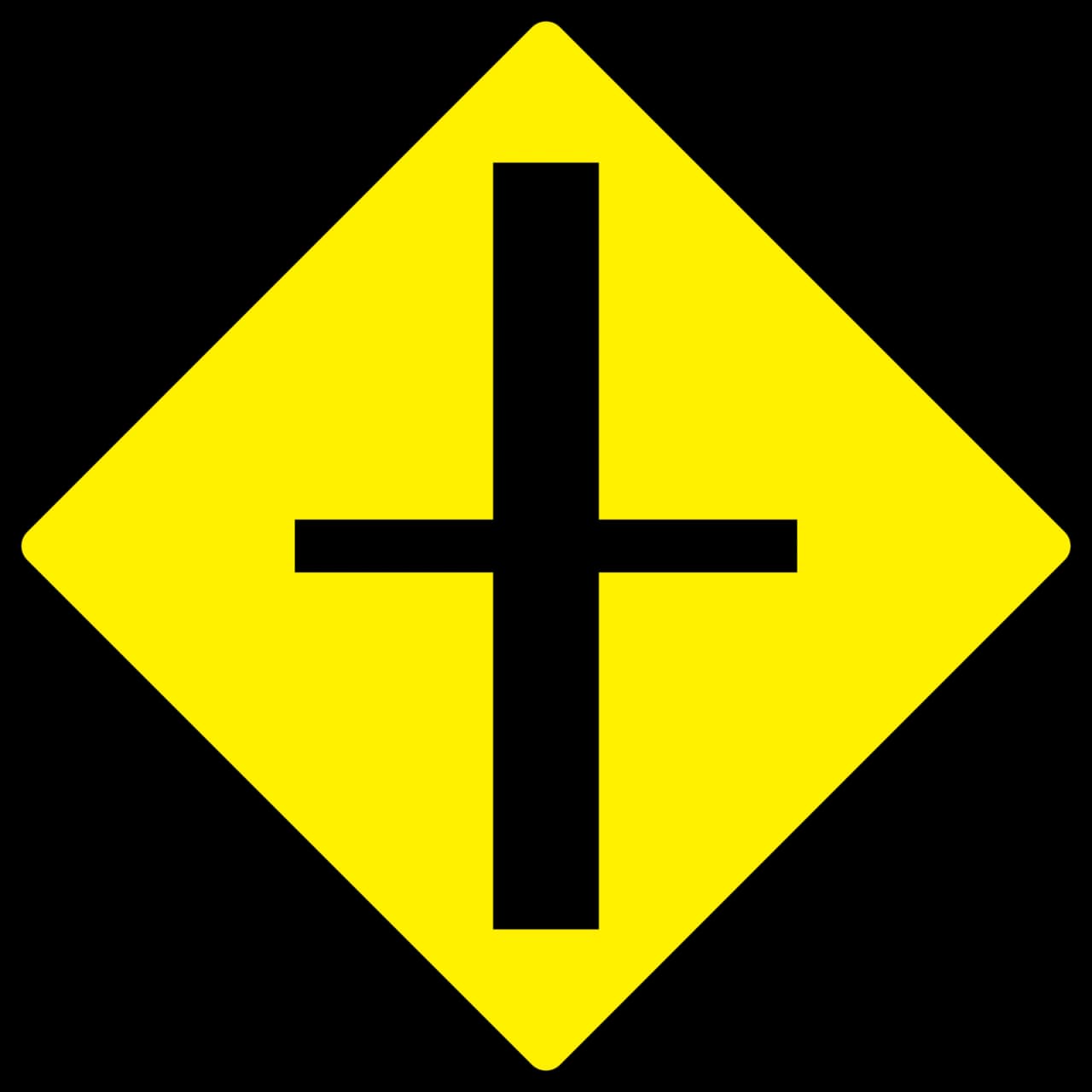 W-001 - Panneau routier Carrefour