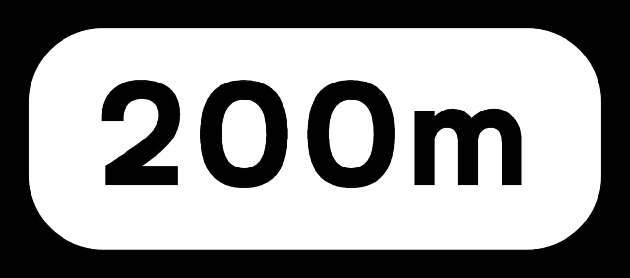 P-001 - Distancia señal de tráfico