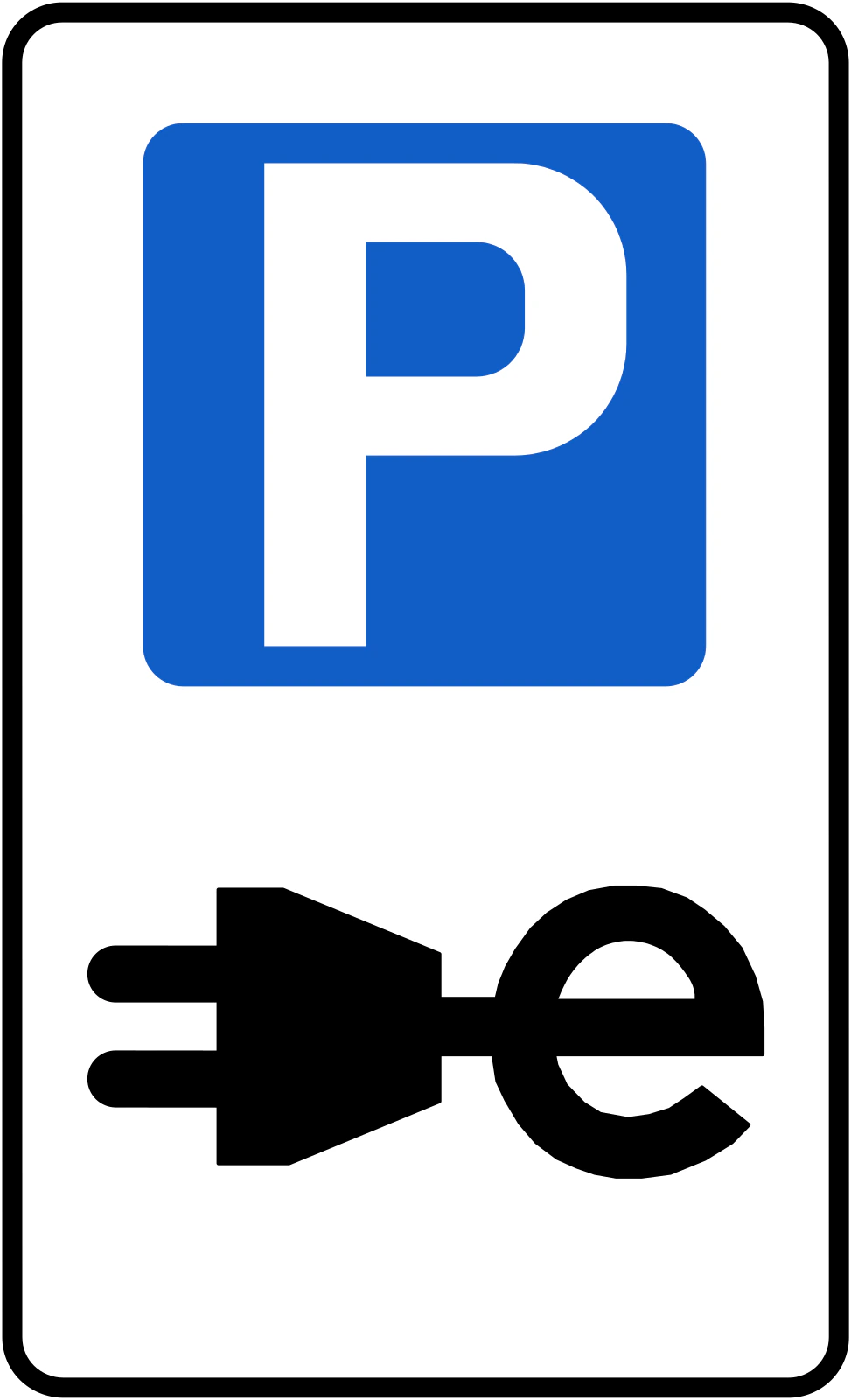F-204A - E-Charging road sign