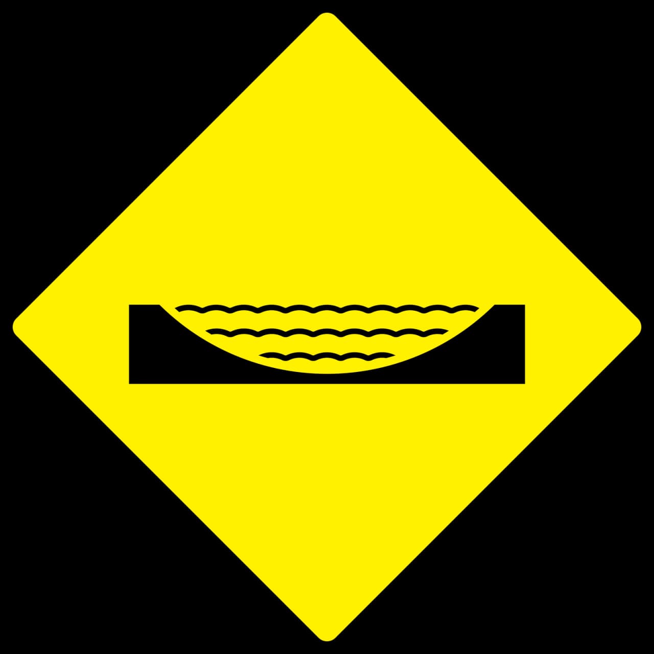 W-161 - Vado señal de tráfico