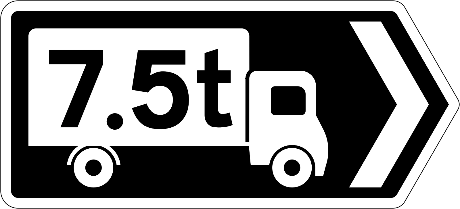 F-501R - Dirección de Vehículos Pesados señal de tráfico