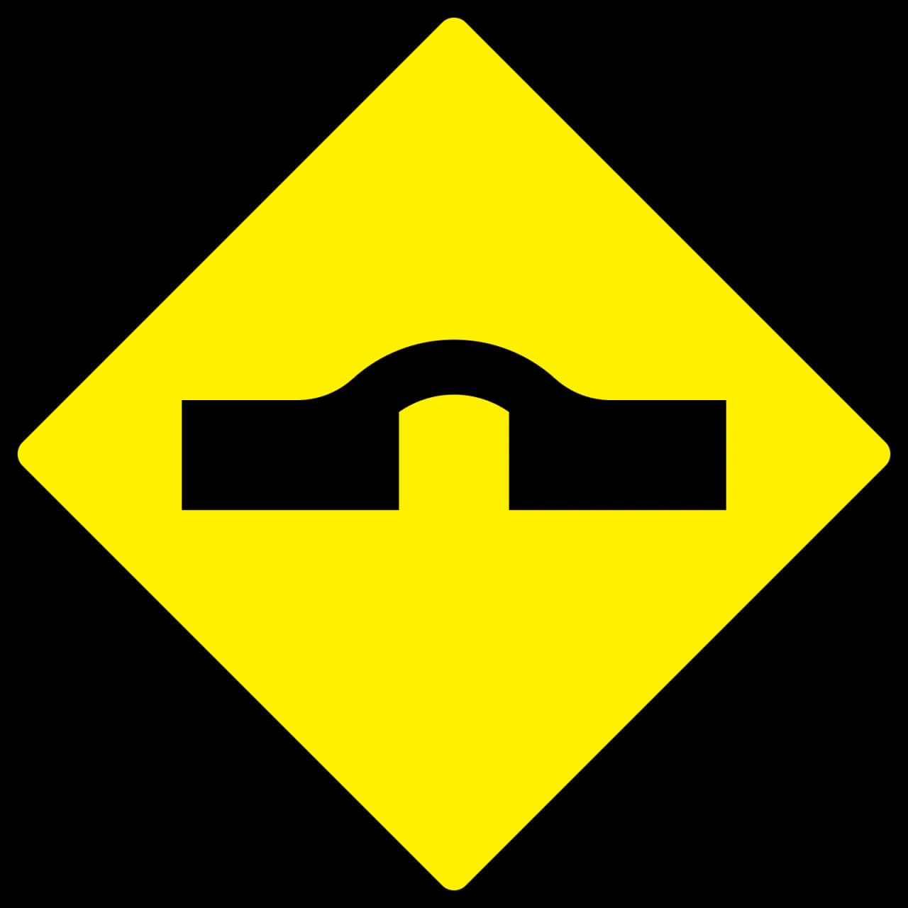 W-132 - Puente Elevado señal de tráfico