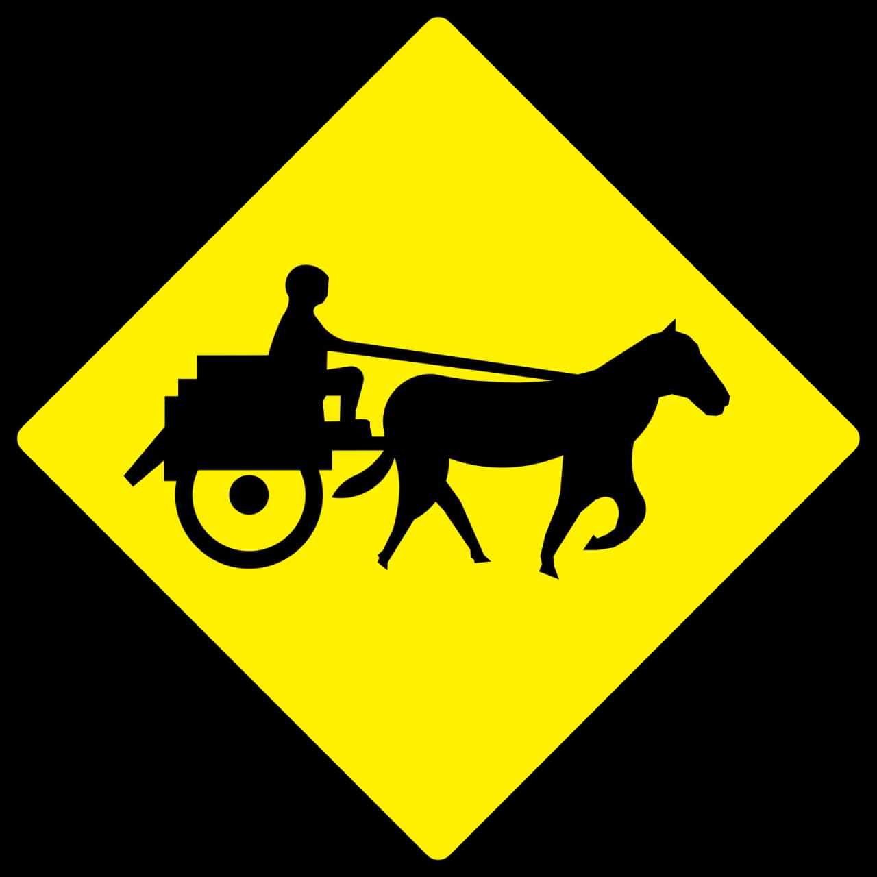 W-154 - Calesas señal de tráfico