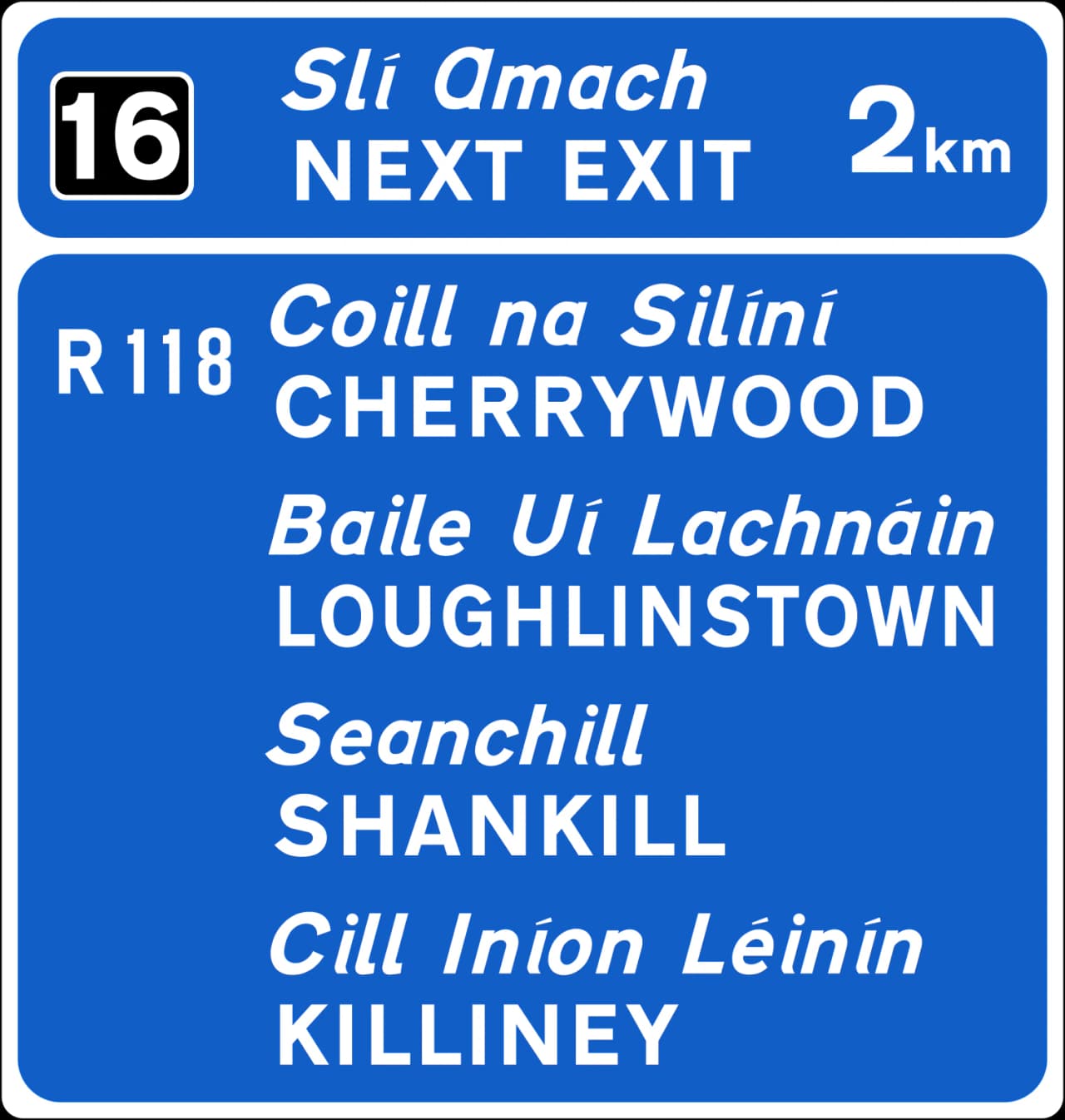 DIR-010 - Next Exit Sign road sign
