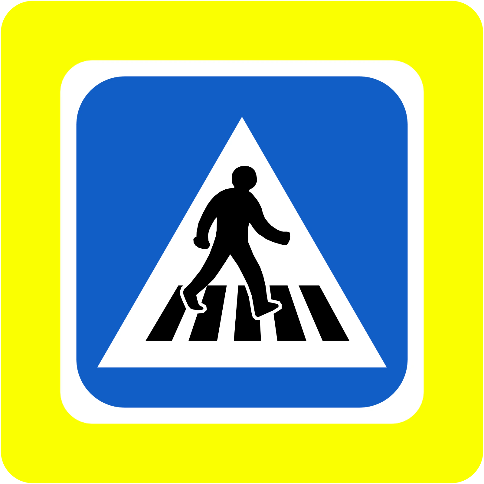 RUS-066 - Cruce de Peatones señal de tráfico
