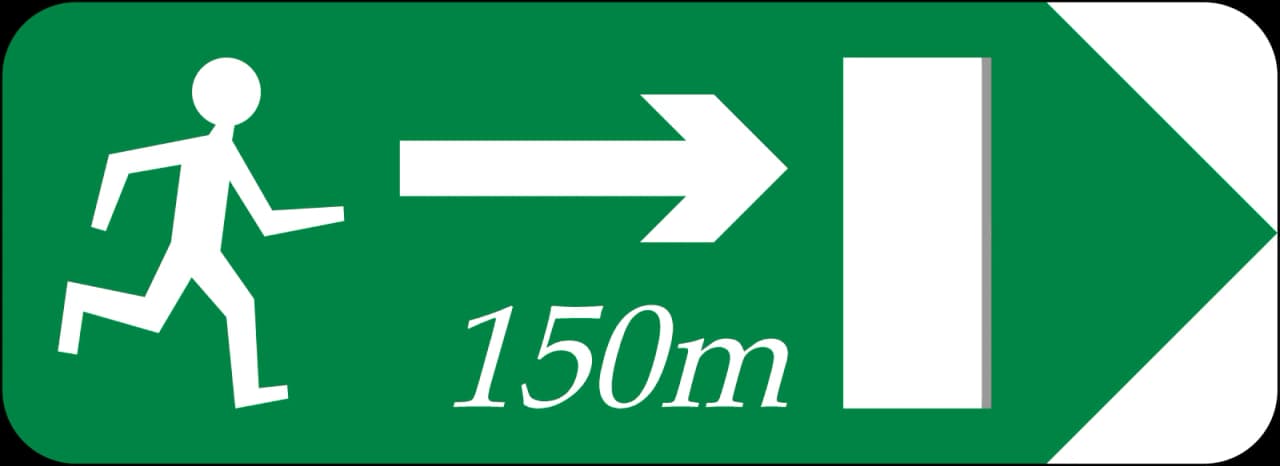 F-807 - Fußgängerausgang Verkehrsschild