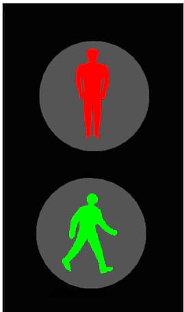 RPC-003 - 2 Aspect Pedestrian Signal road sign