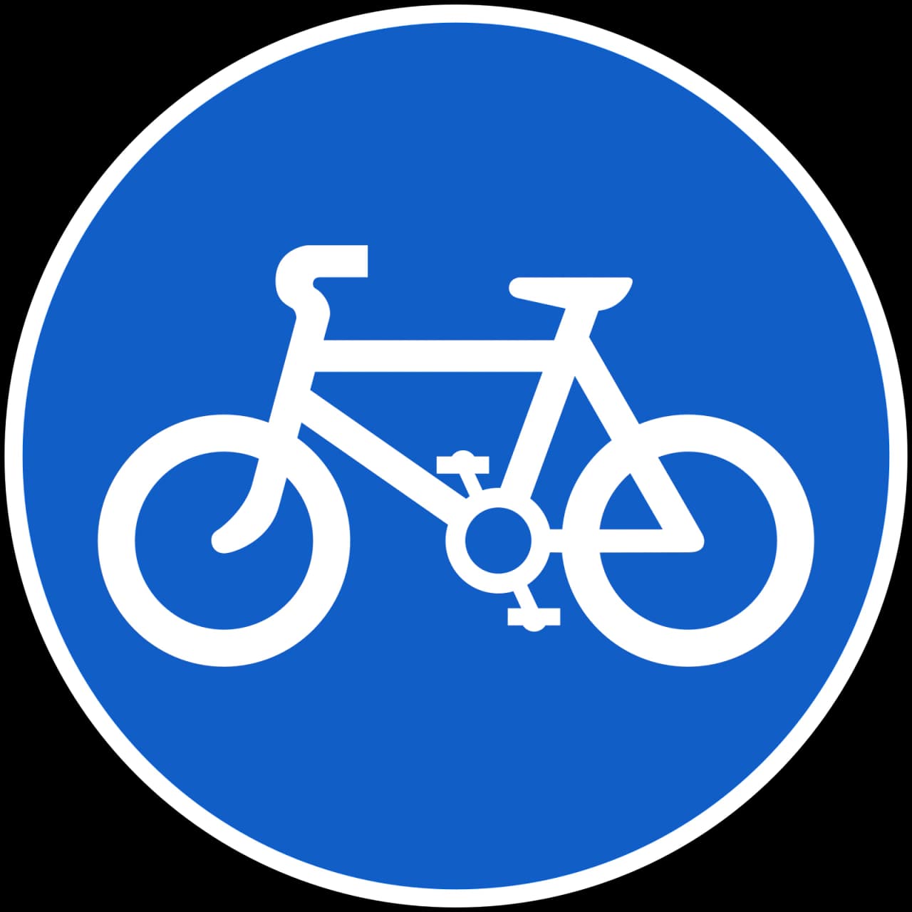 RUS-009 - Pedal Cycles Only road sign