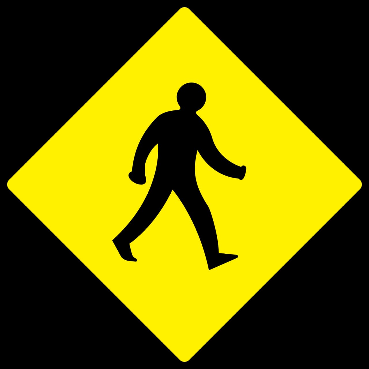 W-140 - Peatones señal de tráfico