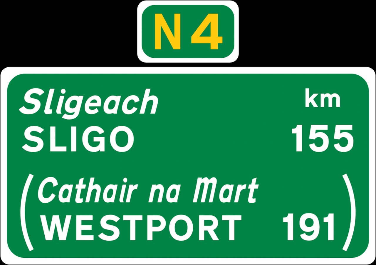 DIR-009 - Route Confirmatory Sign road sign