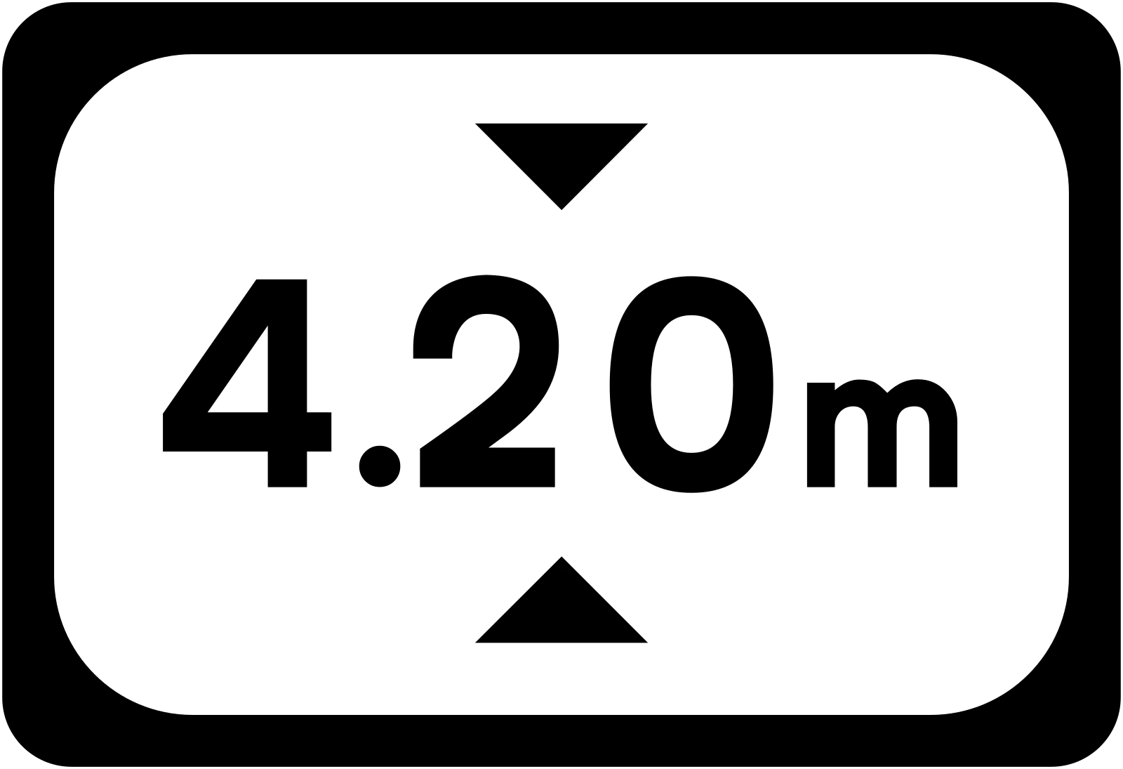 P-067 - Safe Headroom road sign