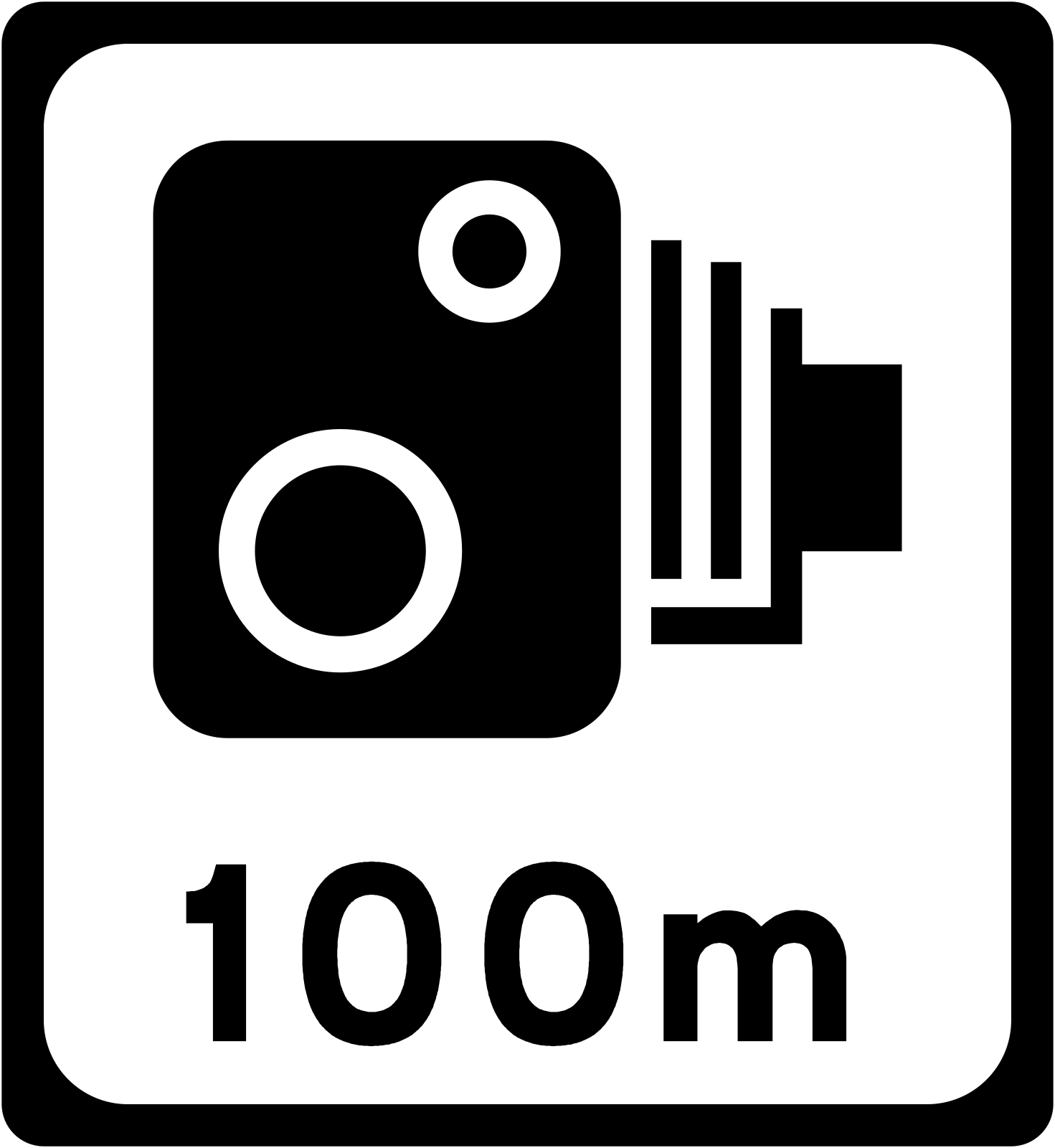 F-402 - Speed Camera Ahead road sign