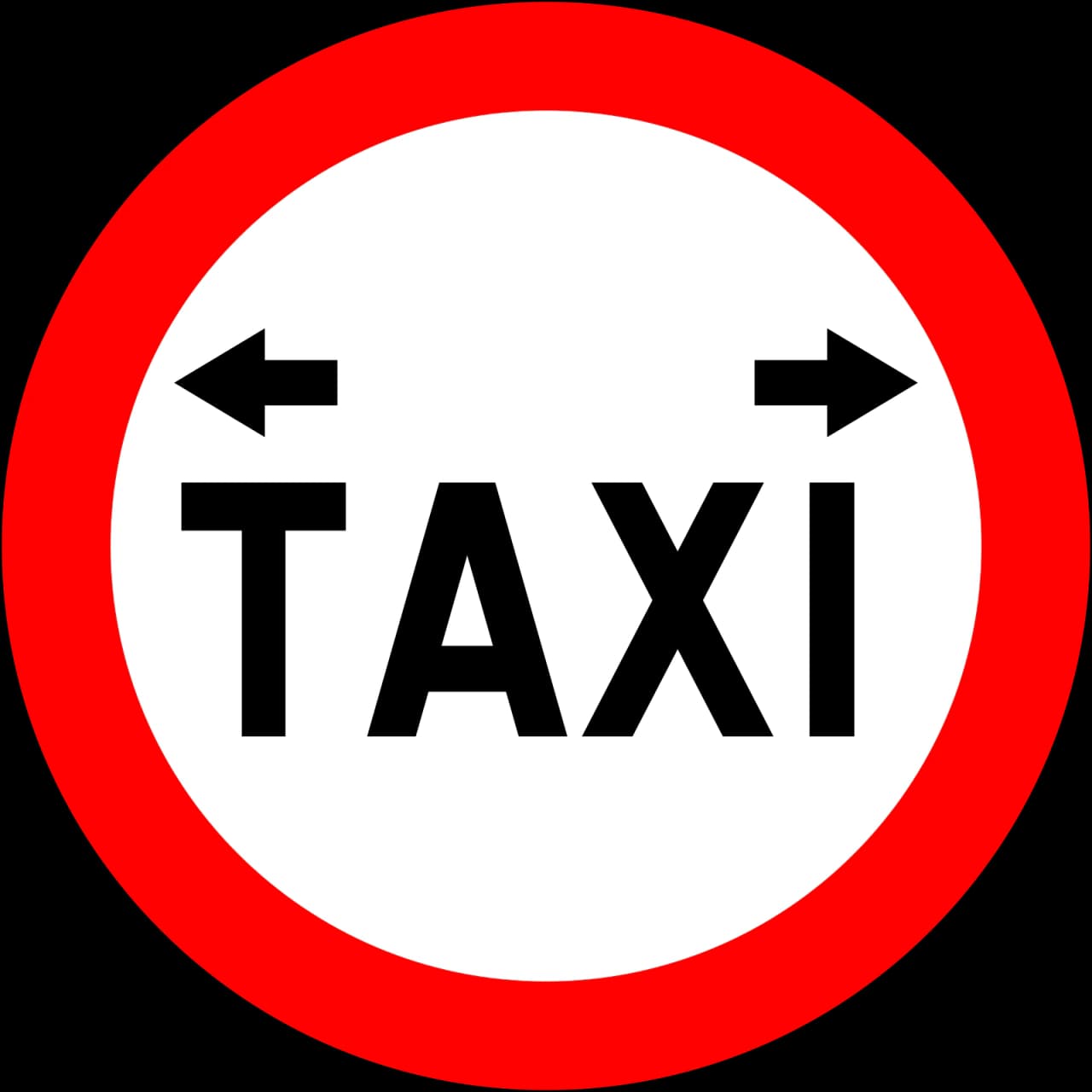 RUS-020 - Parada de Taxis señal de tráfico