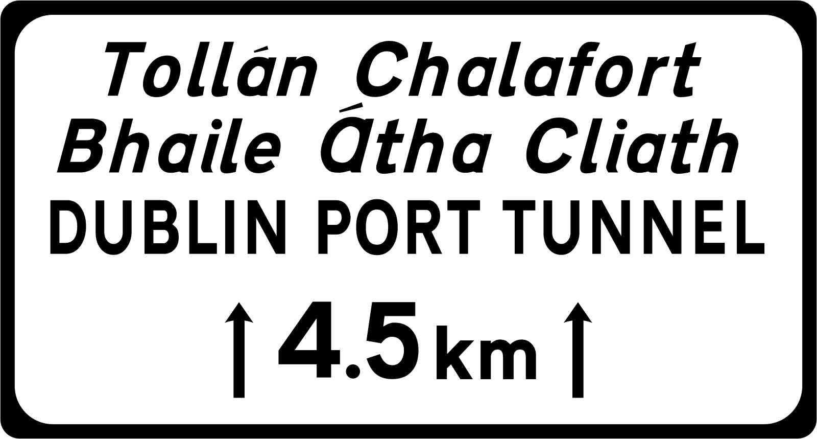 F-800 - Tunnel Information Sign road sign