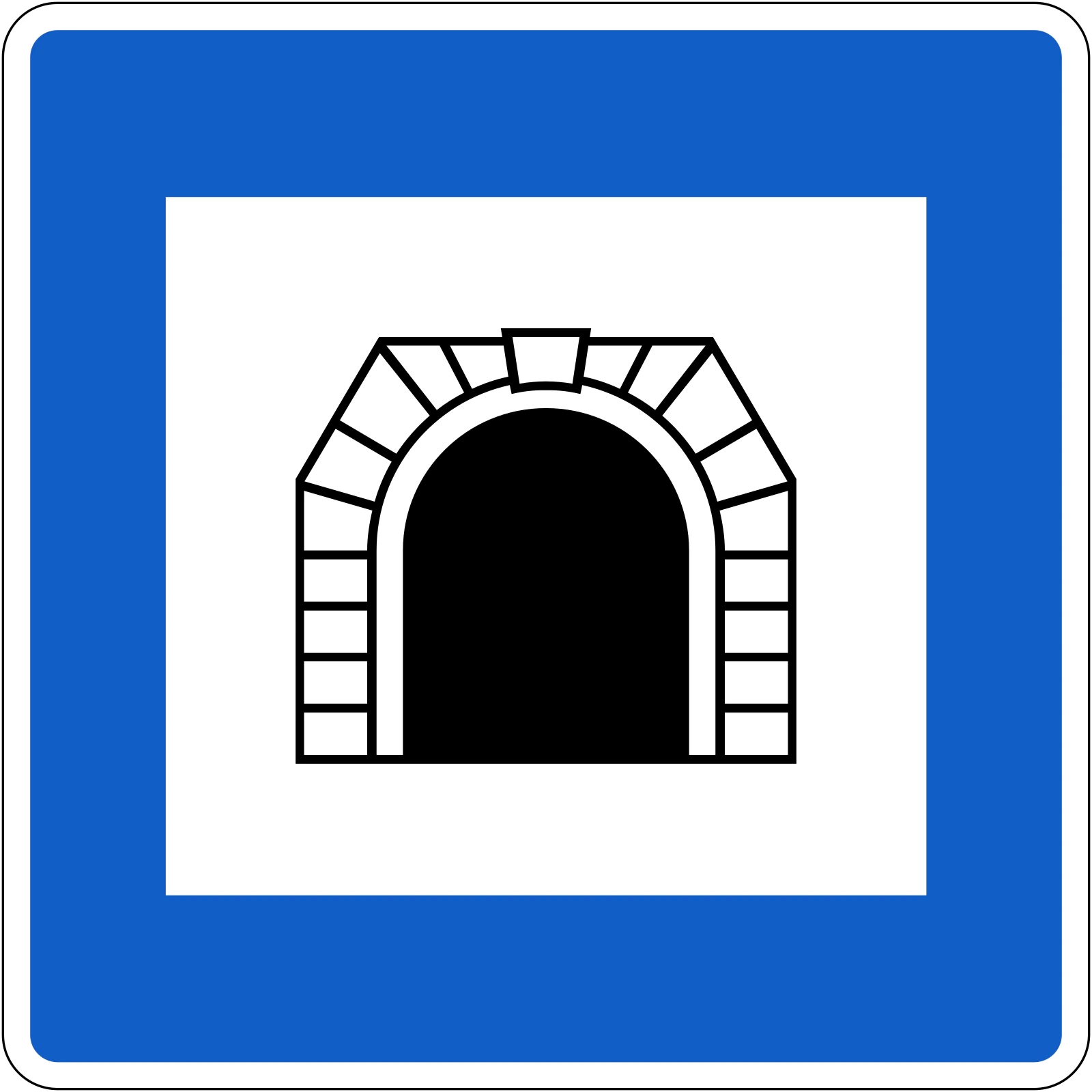 W-162 - Túnel señal de tráfico