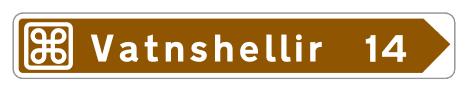 714.4 - Place Marker Sign road sign