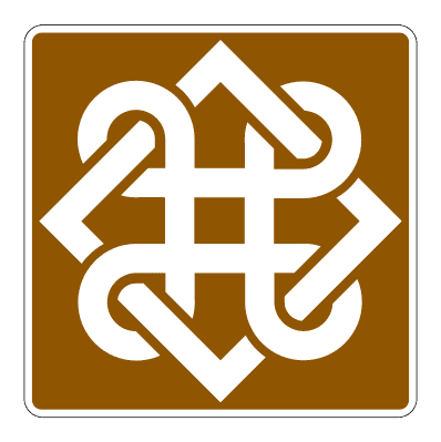 723.43 - Tourist Road road sign