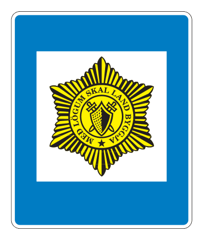 760.4 - Police road sign