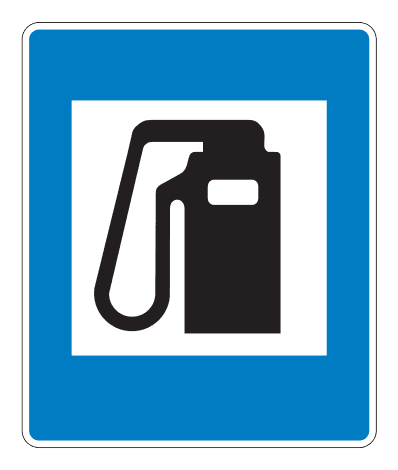 762.4 - Gas Station road sign