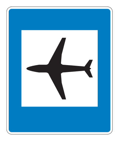 762.6 - Airport road sign