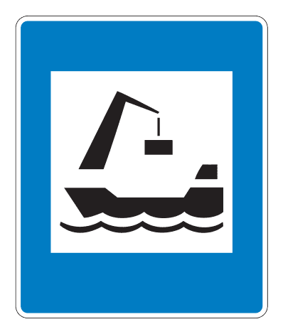 762.8 - Port Of Goods road sign