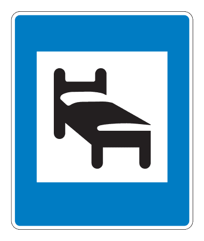 766.1 - Accommodation road sign