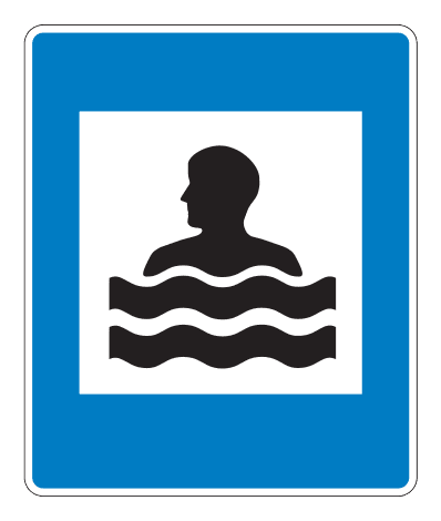 768.31 - Swimming Place road sign