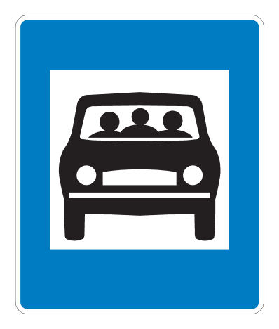 E02.15 - Car Sharing road sign