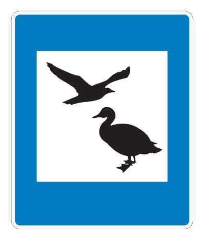E02.66 - Bird Watching road sign