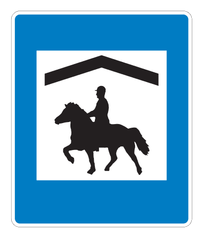 E07.25 - Riding Hall road sign