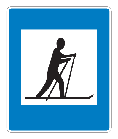 E07.43 - Skiing Area road sign