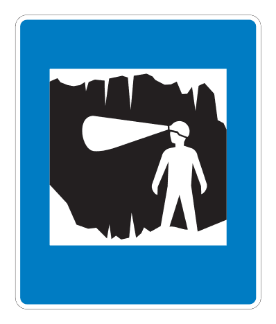 E07.75 - Cave Inspection road sign