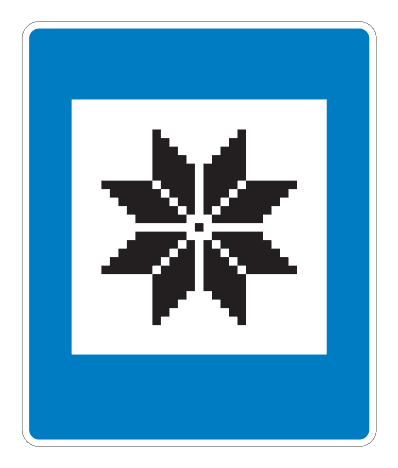 E08.45 - Crafts road sign