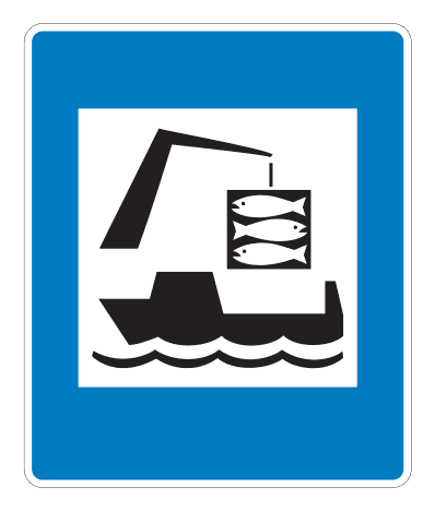 E09.16 - Fishing Port road sign