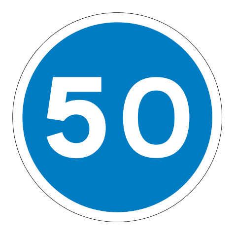 455 - Minimum Speed Sign road sign