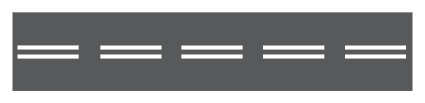 1006.5 - Double Broken Midline road sign