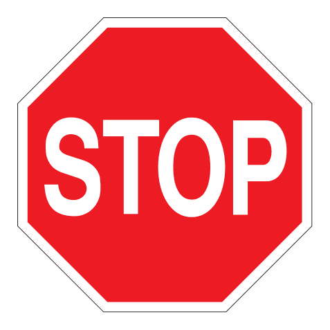 204 - Stop road sign