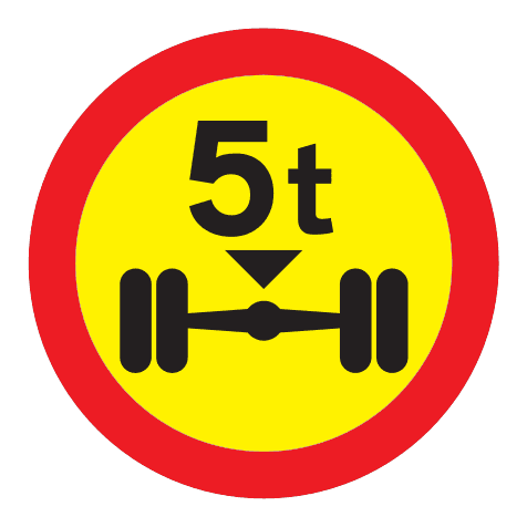 320 - Limited Axle Load road sign