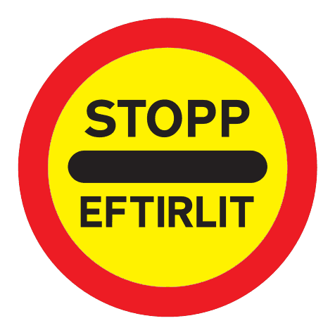 324 - Stop road sign