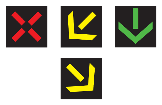 1190 - Lane Control Signal road sign