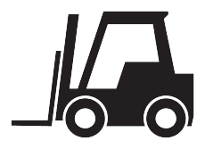 lyftari - Forklift road sign