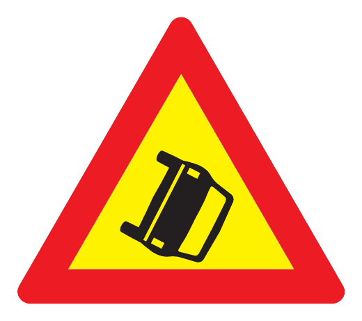 153 - An Accident road sign