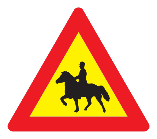 155 - Riders road sign