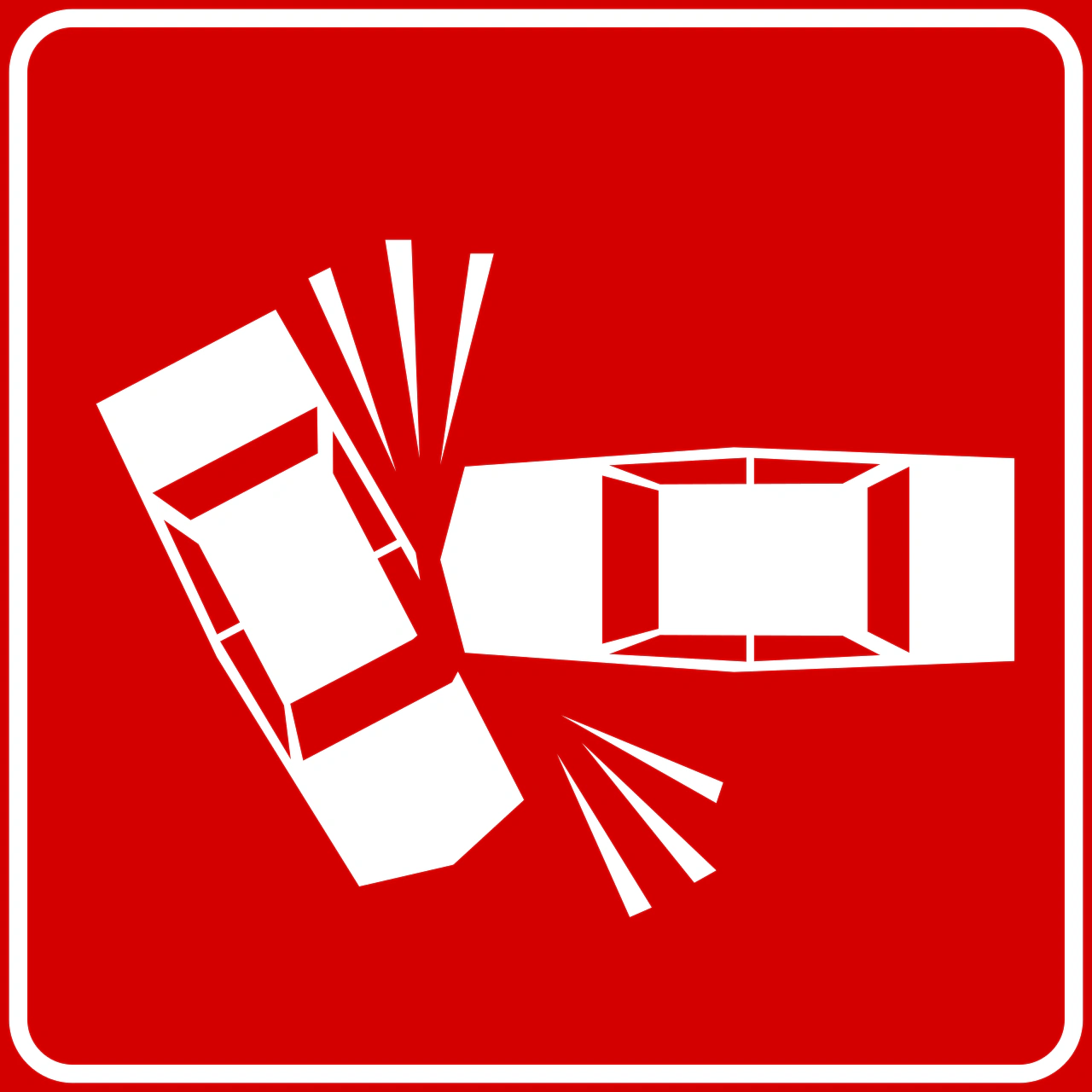 II.6-b - Wypadek drogowy znak drogowy