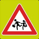 Children (with fluoro board) (II.23) road sign